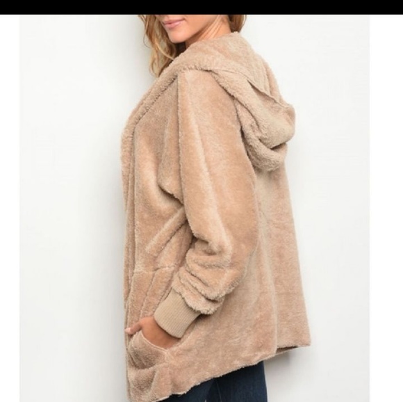 Cozy Hoodie Jacket with Pockets - Picture 2 of 4